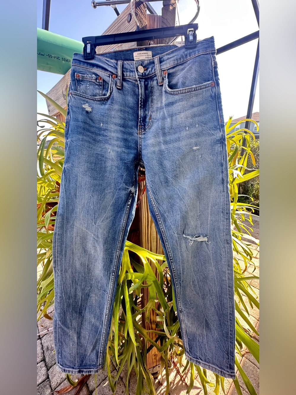 Zara boyfriend jeans women, size US 6 - Picture 3 of 9
